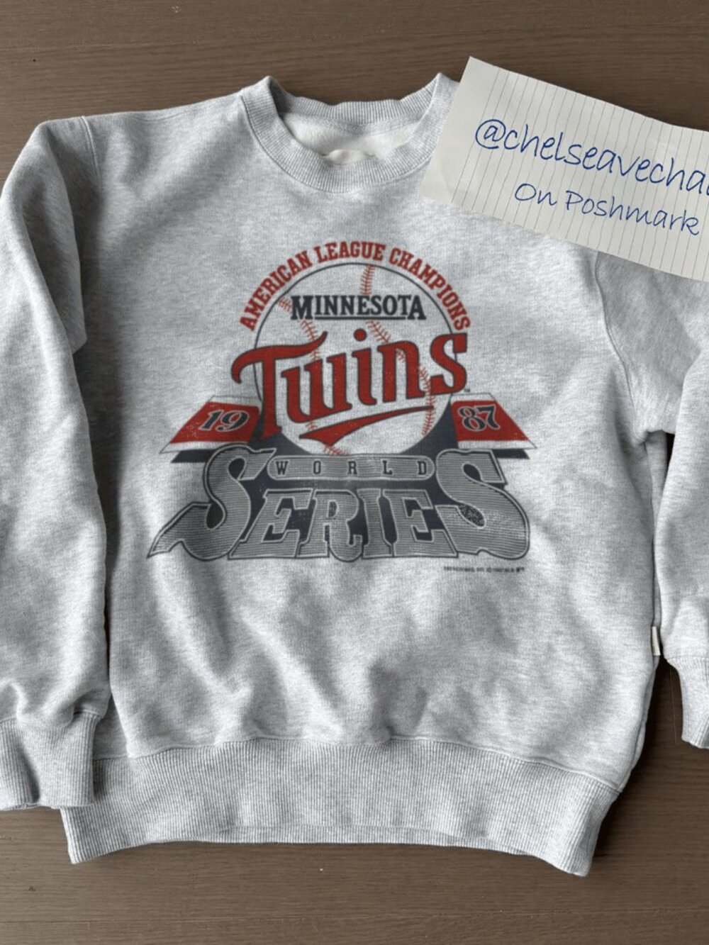 Vintage 1987 Minnesota Twins Baseball World Series Crewneck sweatshirt, MLB Tee